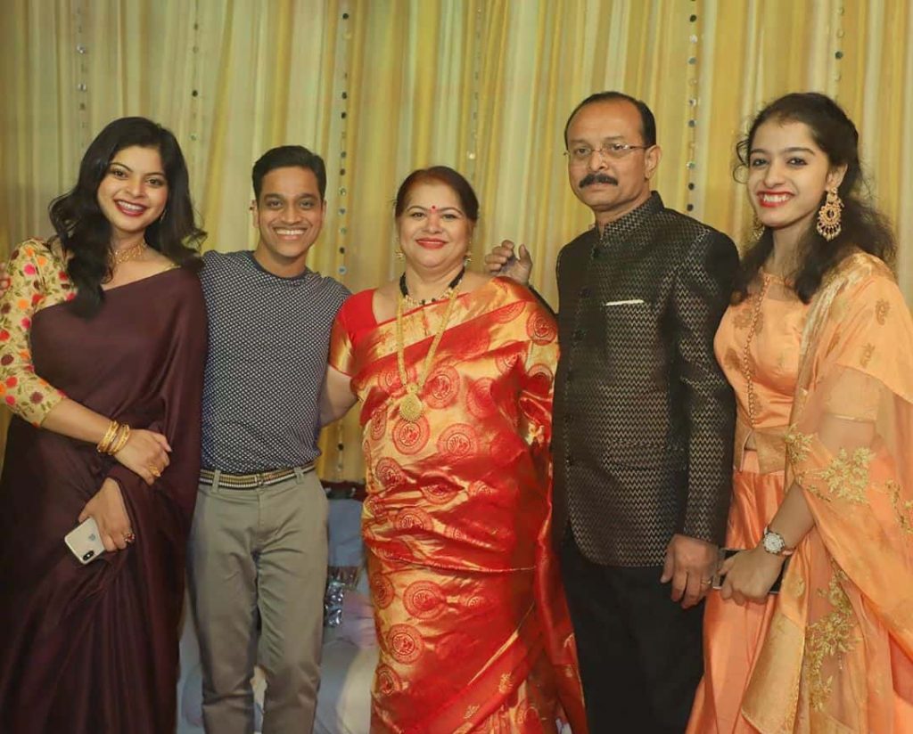 Sneha Wagh with Family