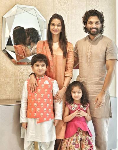 Allu-Arjun-with-wife-and-childrens